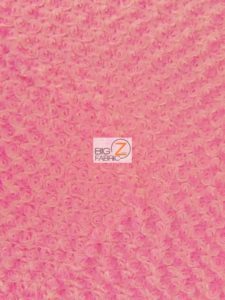 Rosette Minky Fabric Candy Pink