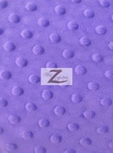Dimple Dot Minky Fabric Purple