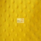 Dimple Dot Baby Soft Minky Fabric Canary Yellow