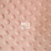 Dimple Dot Baby Soft Minky Fabric Coral