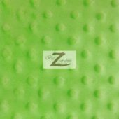 Dimple Dot Baby Soft Minky Fabric Lime Green