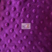 Dimple Dot Baby Soft Minky Fabric Magenta