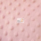 Dimple Dot Baby Soft Minky Fabric Peach