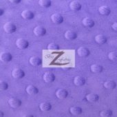 Dimple Dot Baby Soft Minky Fabric Purple