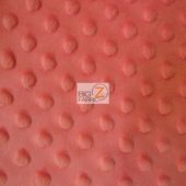 Dimple Dot Baby Soft Minky Fabric Strawberry