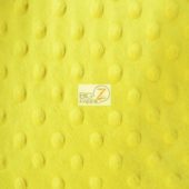 Dimple Dot Baby Soft Minky Fabric Yellow
