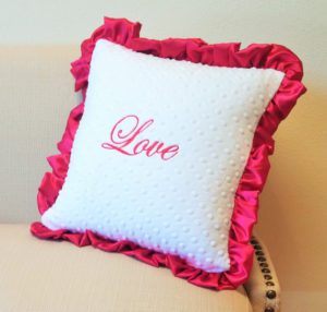 Dimple Dot Valentine's Throw Pillow Case